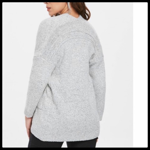 Gray Knit Cardigan XL Long Sleeve - Picture 5 of 7